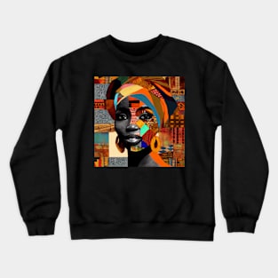 Woman wearing a turban-African Crewneck Sweatshirt